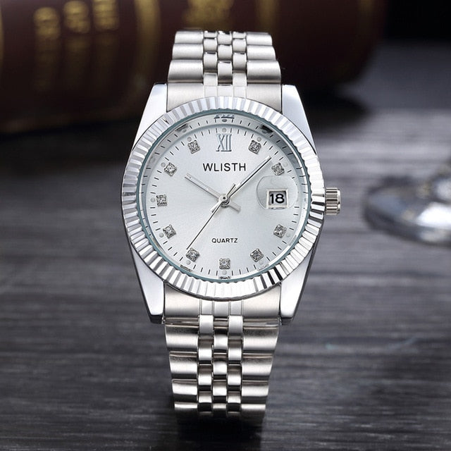 Luxury brand couple watches fashion ladies waterproof