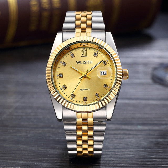 Luxury brand couple watches fashion ladies waterproof
