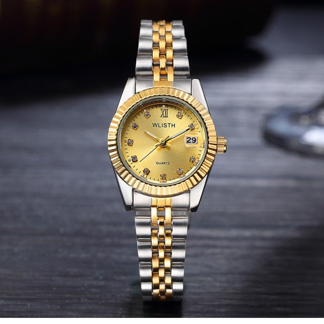 Luxury brand couple watches fashion ladies waterproof