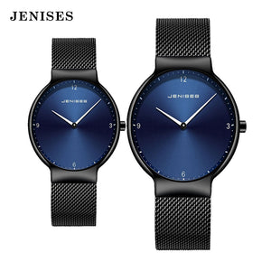 Couple Watch Man and woman Luxury Brand Thin Full Mesh Simple Elegant Waterproof