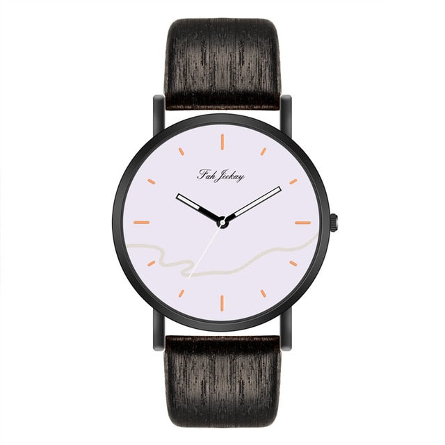 WJ-8733 Fashion Couple Watch Casual Leather Strap