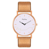 WJ-8733 Fashion Couple Watch Casual Leather Strap Wristwatch For couple