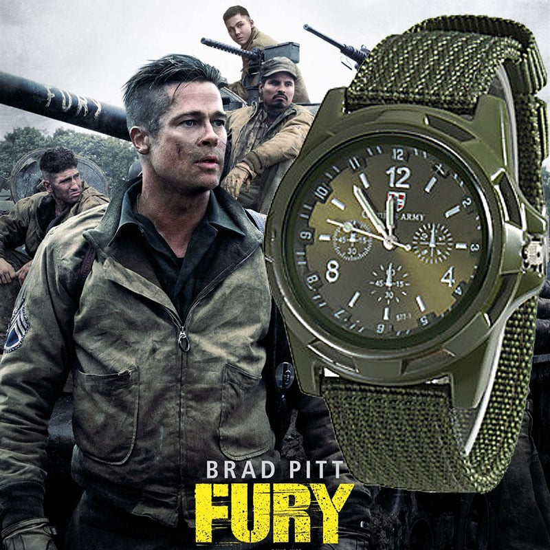 Fashion Men Waches Nylon Band Watches Military Watches