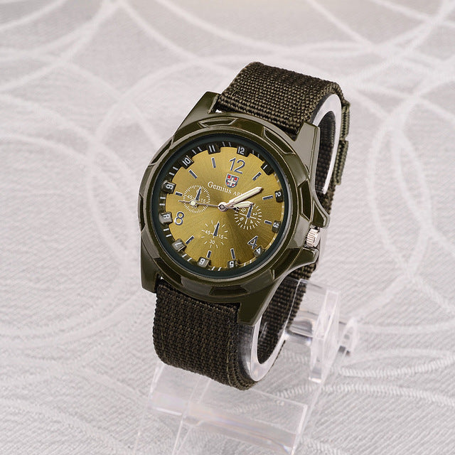 Fashion Men Waches Nylon Band Watches Military Watches