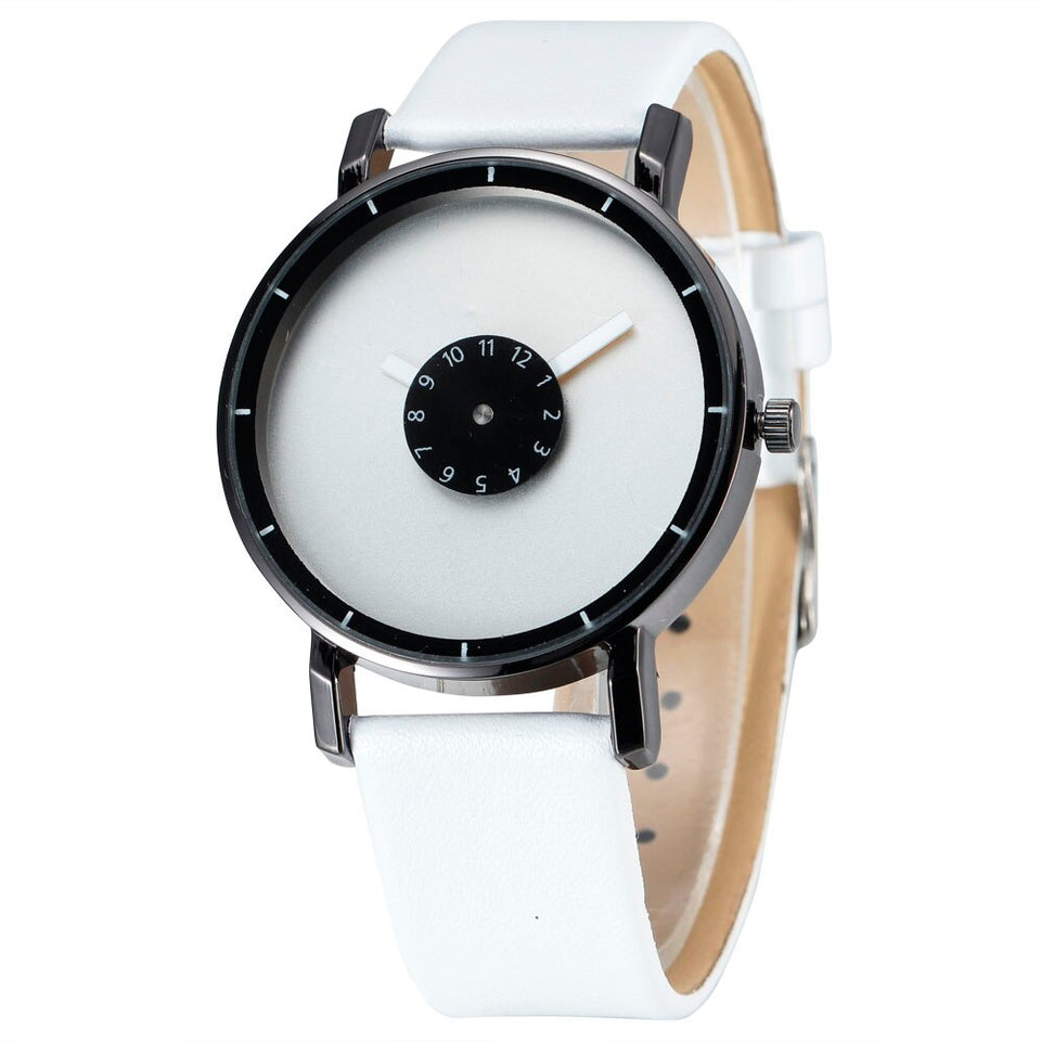New Men Wristwatch Brief Design Creative Upside Down Hand