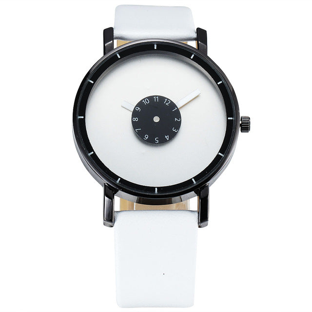 New Men Wristwatch Brief Design Creative Upside Down Hand