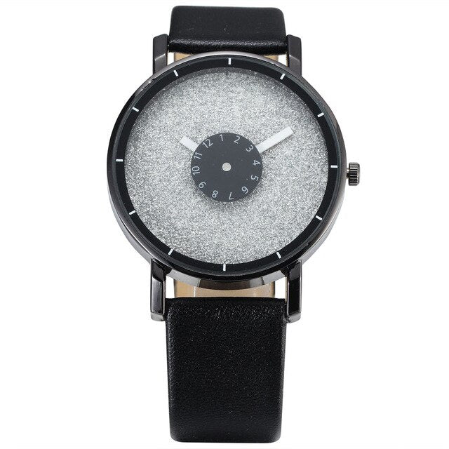 New Men Wristwatch Brief Design Creative Upside Down Hand