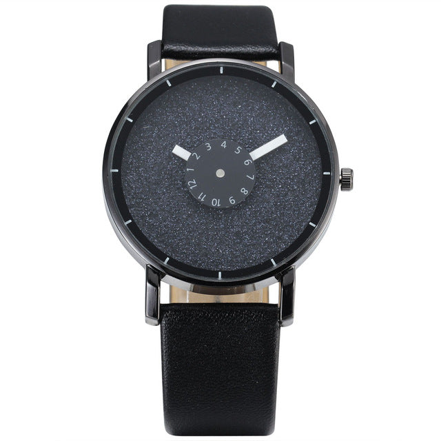 New Men Wristwatch Brief Design Creative Upside Down Hand