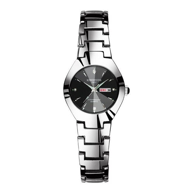 KINGNUOS Top Brand Fashion Quartz Waterproof Wristwatch Couple Clocks