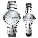 KINGNUOS Top Brand Fashion Quartz Waterproof Wristwatch Couple Clocks