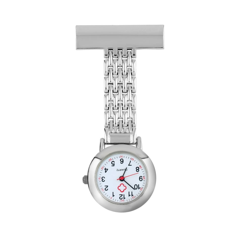 Nurse Pocket Watch Stainless Steel Arabic Numerals