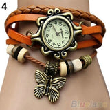Hot Sales 6 Colors Ladies Womens Retro Leather Watch Bracelet