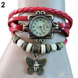 Hot Sales 6 Colors Ladies Womens Retro Leather Watch Bracelet