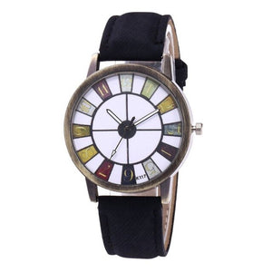 Quartz Watches for Women Ladies Denim Leather Strap Retro Style