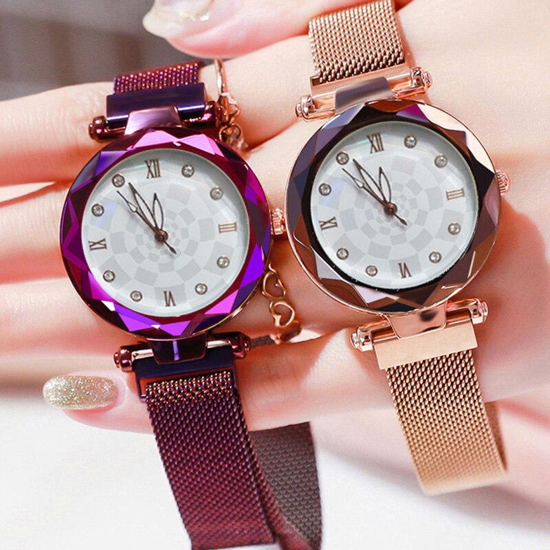 Relogio Feminino Innovation Creative Magnetic Watch Women Rose Gold