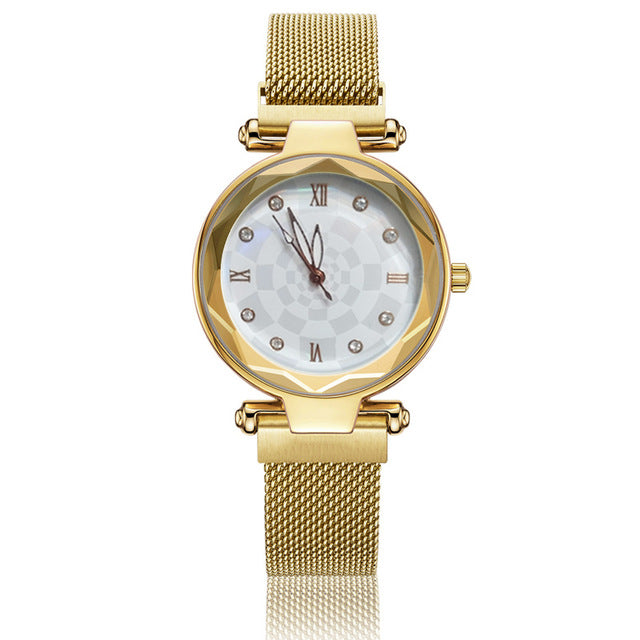 Relogio Feminino Innovation Creative Magnetic Watch Women Rose Gold
