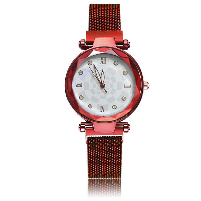 Relogio Feminino Innovation Creative Magnetic Watch Women Rose Gold