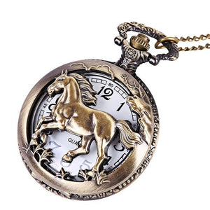 Horse Pocket Watch Vintage Chain Retro The Greatest Pocket Watch
