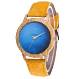 Women's Fashion Simple Style Casual Retro Round belt PU Leather Strap Analog Quartz