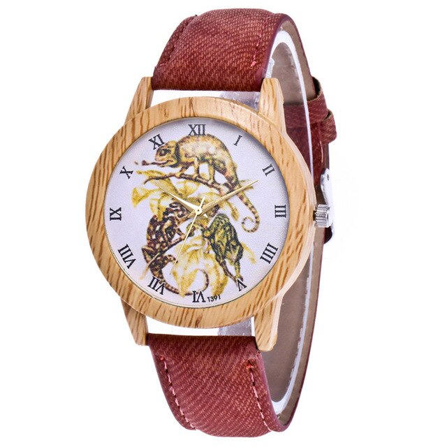 Women luxury Fashion Casual Colours Leather Strap Analog Quartz Round Watches Ladies