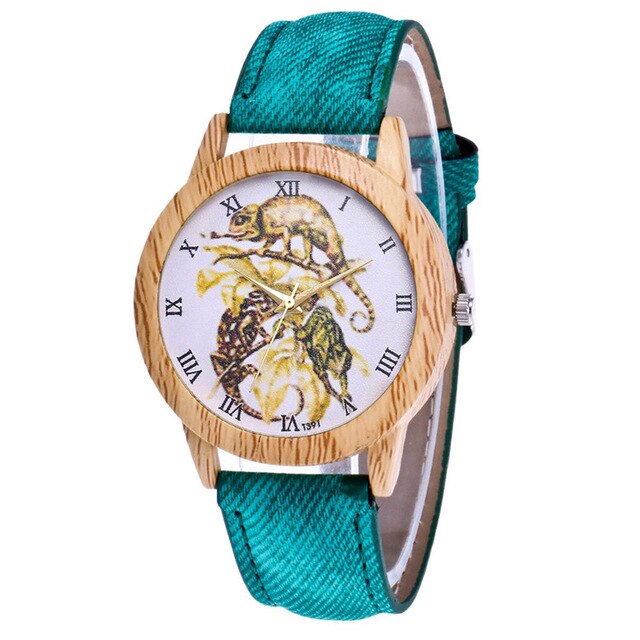 Women luxury Fashion Casual Colours Leather Strap Analog Quartz Round Watches Ladies