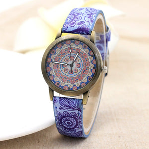 New Brand Chinese Style Ladies Watch Fashion Retro Leather Quartz Watch