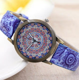 New Brand Chinese Style Ladies Watch Fashion Retro Leather Quartz Watch