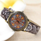 New Brand Chinese Style Ladies Watch Fashion Retro Leather Quartz Watch