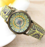 New Brand Chinese Style Ladies Watch Fashion Retro Leather Quartz Watch