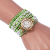 SC101 Korean Velvet Bracelet watch Luxury Full Diamond Watch Retro Style