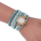 SC101 Korean Velvet Bracelet watch Luxury Full Diamond Watch Retro Style