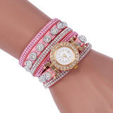 SC101 Korean Velvet Bracelet watch Luxury Full Diamond Watch Retro Style