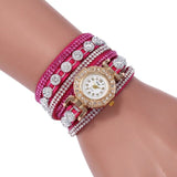 SC101 Korean Velvet Bracelet watch Luxury Full Diamond Watch Retro Style