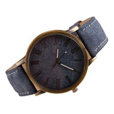 Splendid New Style Women Round Retro WristWatch Cowboy Leather Band Analog Quartz