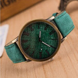 Splendid New Style Women Round Retro WristWatch Cowboy Leather Band Analog Quartz