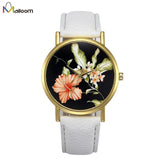 Gold Case Women Watches Chinese Style Floral Retro Ladies Watch Analog Quartz