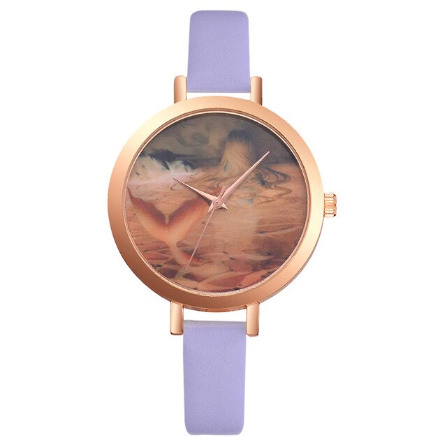 Retro Design Simple Style Hot Women's Casual  Fashion Color Strap Dial Quartz