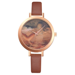 Retro Design Simple Style Hot Women's Casual  Fashion Color Strap Dial Quartz
