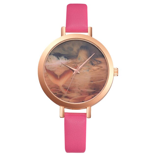 Retro Design Simple Style Hot Women's Casual  Fashion Color Strap Dial Quartz