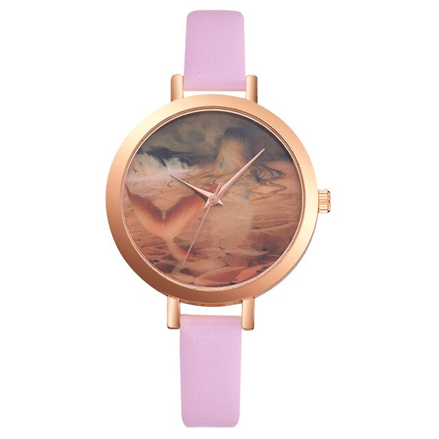 Retro Design Simple Style Hot Women's Casual  Fashion Color Strap Dial Quartz