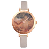 Retro Design Simple Style Hot Women's Casual  Fashion Color Strap Dial Quartz