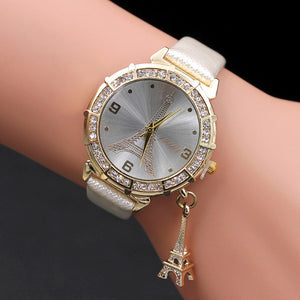 Retro Style Watch Women relogio masculino Ladies Watch The Eiffel Tower Quartz