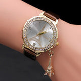 Retro Style Watch Women relogio masculino Ladies Watch The Eiffel Tower Quartz