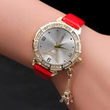 Retro Style Watch Women relogio masculino Ladies Watch The Eiffel Tower Quartz