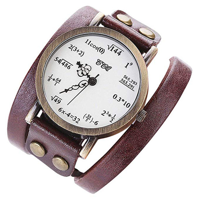 Gifts Figure Dial Quartz Fashion Wrist Watch Retro Style Durable Round Accurate