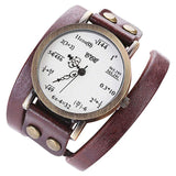 Gifts Figure Dial Quartz Fashion Wrist Watch Retro Style Durable Round Accurate