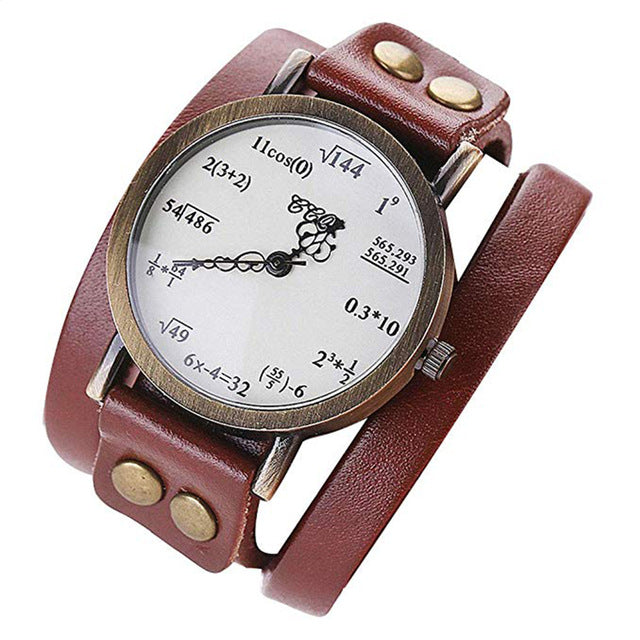 Gifts Figure Dial Quartz Fashion Wrist Watch Retro Style Durable Round Accurate