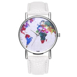Retro Colored Marble Style Women Quartz Wristwatches