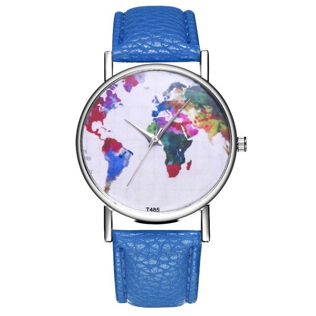 Retro Colored Marble Style Women Quartz Wristwatches