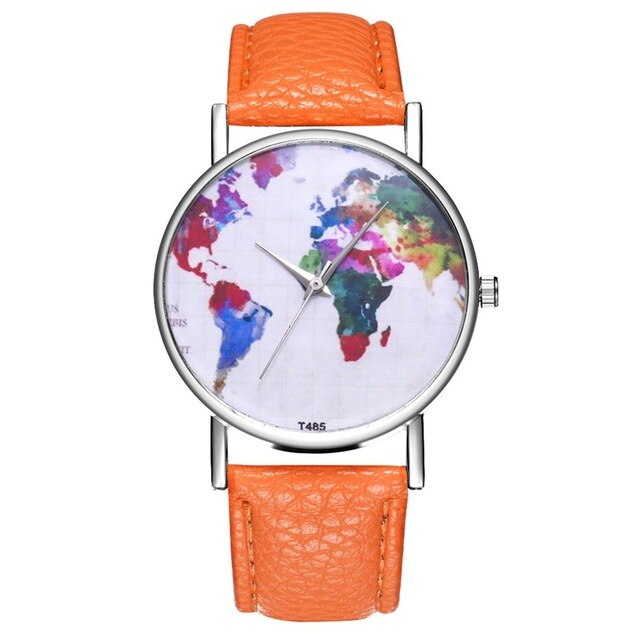 Retro Colored Marble Style Women Quartz Wristwatches